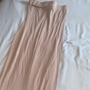 Strapless curvy causal dress